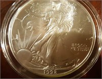 1992 US American Eagle Liberty Silver Dollar