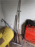 Magnetic Sweeper, rake, shovel, shears