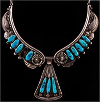 Jewelry Sterling Silver Turquoise Necklace