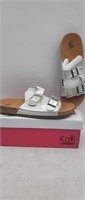 NEW Kali Silver Slide Sandals Size 10