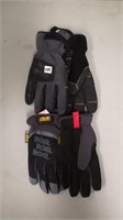 Two pair Mechanix gloves Large and X-Large