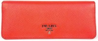 Genuine Red Leather Prada Ladies' Wallet.