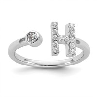 14 kt- Lab Grown Initial Custom Diamond Ring