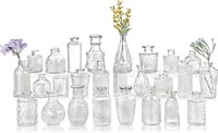 Vintage Glass Bud Vases Set