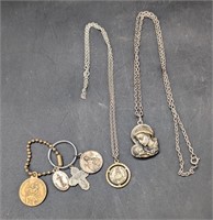 Lot Vintage Religious Necklaces & Charms