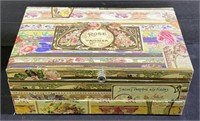 (L) Victorian Style Velour Lined Vanity Box Inc.
