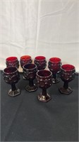 Ruby Red Avon Goblets
