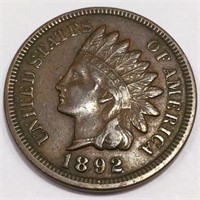 1892 Indian Head Penny High Grade