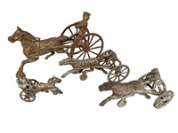 Cast Iron Sulky Harness Racers