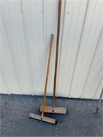 Pair of Small & Medium Shop Brooms