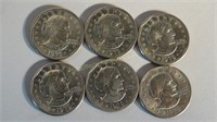 6 - 1979(P) Susan B. Anthony Dollar Coins