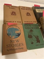 Vintage children’s books including Tom Sawyer and