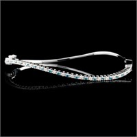 14K Gold 0.48ctw Fancy Diamond Bangle