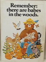 US Dept of Ag & Forest 1973, "Smokey Bear" poster,