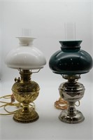 (2) Electrified Oil Lamps