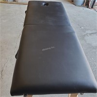 Portable black massage table, folding  - T