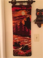 Handmade Wool Tapestry Sunset