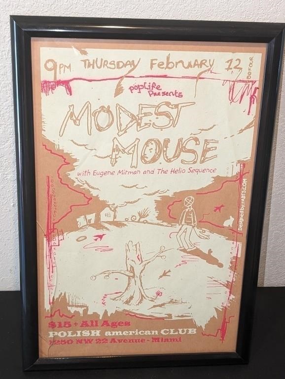 Framed Modest Mouse Poster
