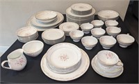 65 Pc Mikasa Rosewood China Set Svc 6 for + Extras