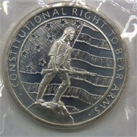 Right to Bear Arms Troy Oz. Silver