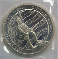 Right to Bear Arms Troy Oz. Silver