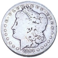 1891 Morgan Silver Dollar NICELY CIRCULATED