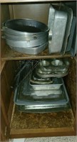 Baking pans, cooling racks, muffin tins, cake pans
