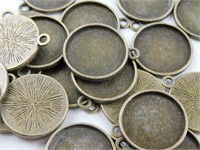 bronze circle pendants