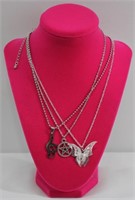 3pc Chain Pendant Necklaces