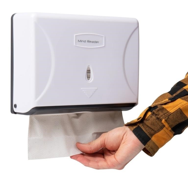 Mind Reader Paper Towel Dispenser, Tri-Fold Towel