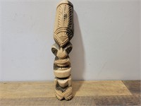 Wood Totem Figure 13.5"
