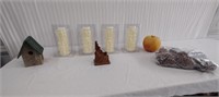 Candles-Birdhouse- Pinecones-Idaho Napkinholder