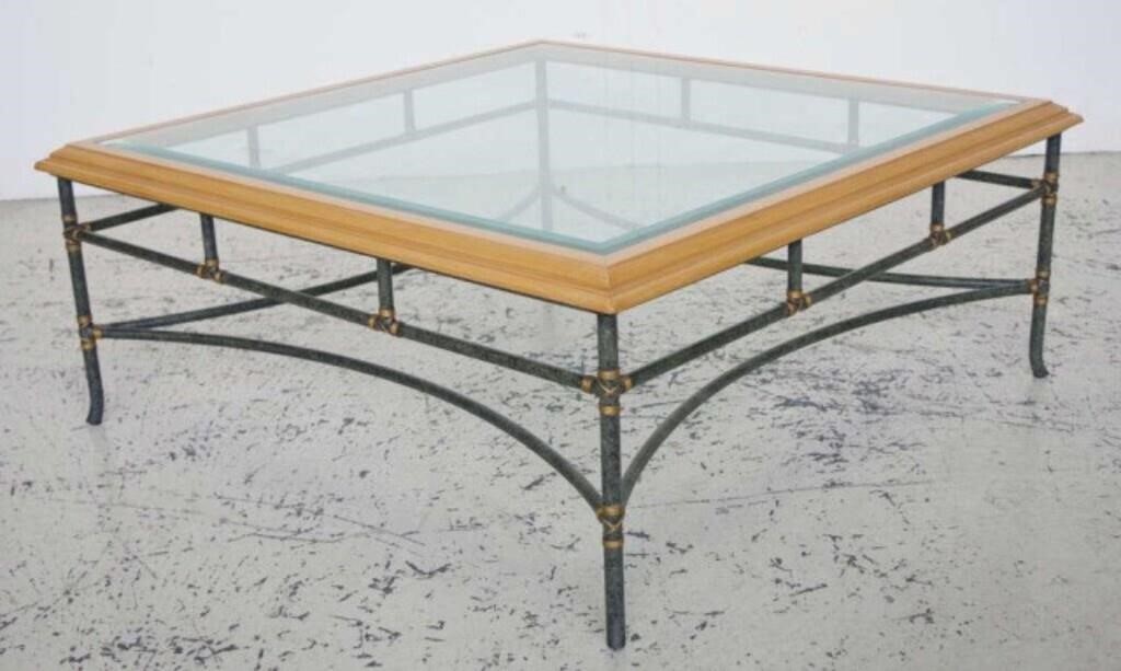 Wrought iron coffee table