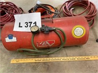 Red Atwoods Air Tank ACRC with Hose & Regulator