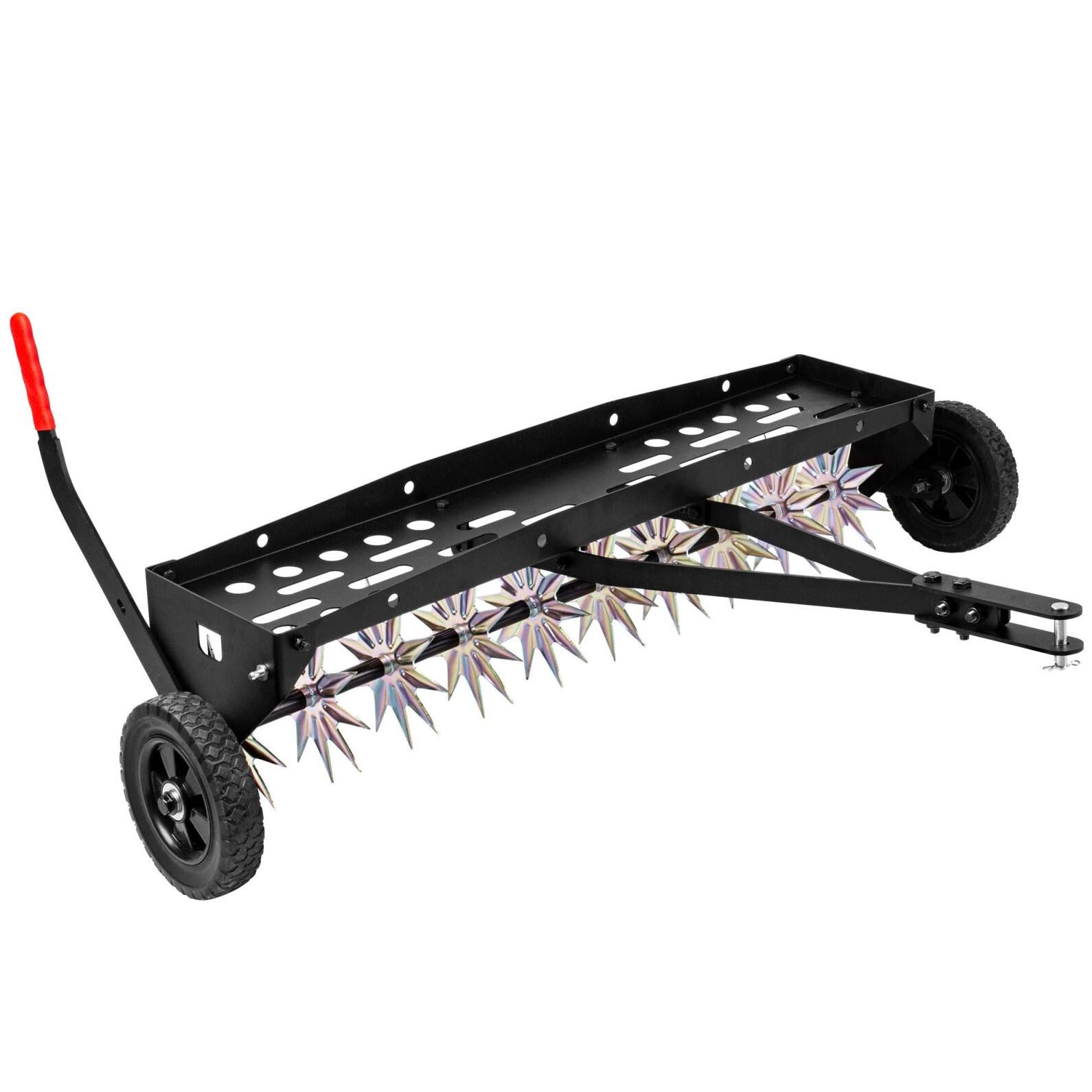 Suchtale 40-Inch Tow Behind Spike Aerator with Gal