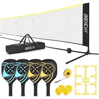 Pickleball Set with Net and Markers  Pickleball