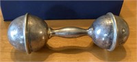 Lunt sterling silver baby rattle