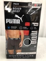 SIZE XL 4PCS PUMA MEN'S BOXER BRIEF