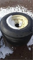 4 Rib Fornt Tractor Tires 11l 15 W/ 6 Bolt Rim