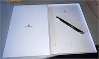 NIB Swarovski Crystal Facets Notebook & Pen, White