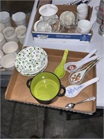 lot of misc. spoons, rice bowls, etc.