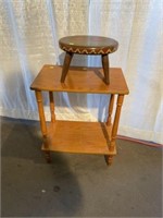 Footstool & Plant Stand