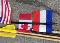 Lot Of Flags American, Canadian & More