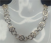Vintage Sterling Celtic Infinity Link Collar