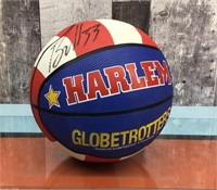 Harlem Globetrotters autographed ball