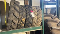 FRONT TREADED TRACTOR TIRES 5 COUNT