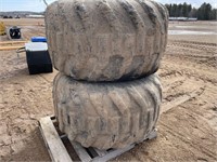 (2) 700/50-26.5 Tires On Rims
