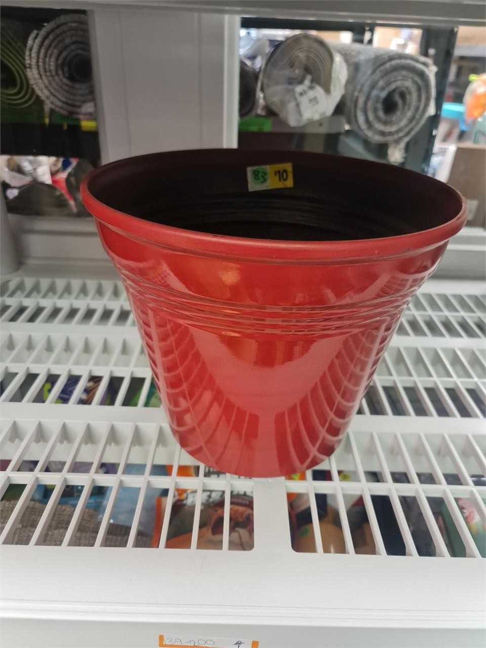 Red flower pot