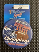 Super Bowl XXXII Champions Broncos Pin