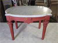 28" Marble Top Early End Table